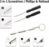 PTSLKHN Eyeglass Repair Kit, 15 Types Screws for Eyeglasses, Essential Tool for Frame, Hinge, and Nose Pad Repairs