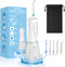 Dental Flosser with 5 Modes, Rechargeable Travel Dental Flosser, 300ml Water Tank, LED Light for Oral Care