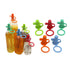 LFRXION Kids Water Bottles Top Spout Food-Grade Silicone Lids for Baby Bottles Leakproof Water Bottle Straw Lid