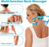 Abnaok Neck Massager, Upgrade Deep Tissue Roller for Pain Relief, Handheld Shiatsu Massage Tools with 6 Wheels