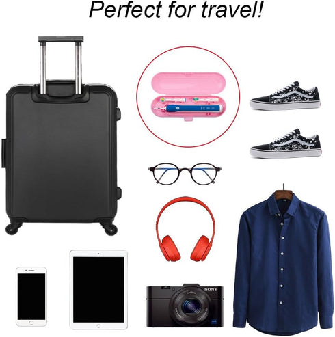 Nincha Portable Plastic Electric Toothbrush Travel Case for Oral-B Pro Series Replacement