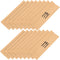 100pcs Brown Kraft Paper Bags, Disposable Silverware Flatware Sleeves for Kitchen Cutlery Utensils Holder, Christmas