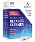 Retainer Cleaner & Denture Cleanser - 180 Effervescent Tablets, 6 Month Supply for Dental/Oral Appliances