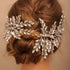 Rhinestone Wedding Hair Accessory Crystal Wide Headband for Bride (Gold)