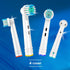 Replacement Brush Heads Compatible with Oral B Braun Electric Toothbrushes, 4PCS Small Round Head