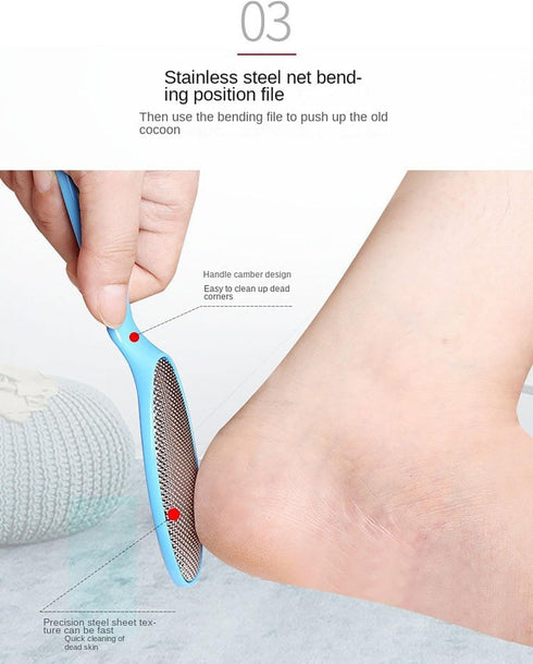konas-usaa SetMetal Professional Callus Remover & Foot File Surface Scraper for Dead Skin, Cracked Heels, and Hard
