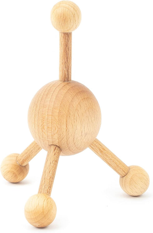 tuuli Accessories Trigger Point Massage Tool, Multi-Functional Wooden Handheld Massager for Back,