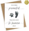 Pregnancy Announcement for Uncle, Baby Announcement Card for Uncle, Promoted from Dog