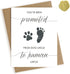 Pregnancy Announcement for Uncle, Baby Announcement Card for Uncle, Promoted from Dog