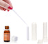 zison Nasal Inhaler Tubes Kit - 24 Empty Tubes with Wicks, 12 Extra Wicks, 36 Writable Stickers, 2 Mini Droppers, 1
