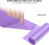 60pcs 4 Gallon Small Strong Trash Bags, Purple Garbage Bags for Office, Home, Bedroom