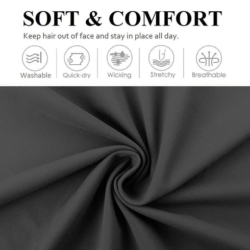 Huachi Wide Non-Slip Headbands, Workout Yoga Hair Accessories for Women