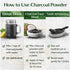 Prakruthi (400g) Activated Charcoal Powder | Coconut Shell-Based | Multipurpose Use for Oral Care, Skin Care