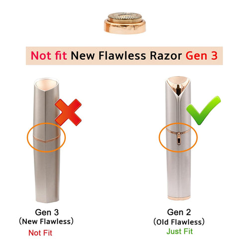Replacement Heads for Flawless Finishing Touch Facial Hair Remover Device, Replacement Blades For Flawless Facial Hair Removal