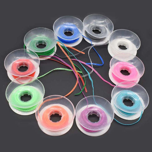 10 Pcs Dental Orthodontic Elastic Chain Power Chains for Brace, 15ft/Roll, Long, Multi-colors