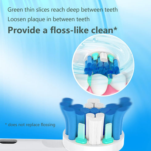 Replacement Toothbrush Heads Compatible with Oral B Electric Toothbrushes, 4pcs, Round Head for Vitality, Pro Series,