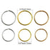 Nydotd 180 Pieces Hair Rings - Braid Rings, Loop Clips, and Hoops - 3 Colors, 2 Sizes for Women's Fashion Hair