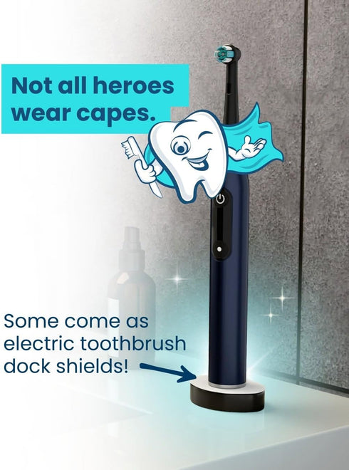 Tidy Brush Dock (50 Count) Shield Electric Toothbrush Dock Protector, Compatible with Oral-B / Braun Chargers