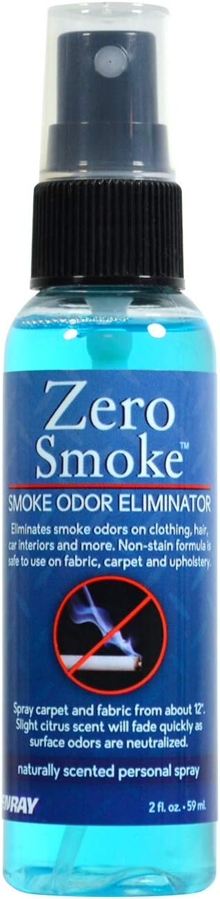 Zero Smoke Odor Eliminator Spray, 2 oz, Eliminate Cigars, Cigarettes, Smoke Odors, Food Smells