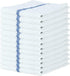 Bulk Bar Towels - 24 Pack Kitchen Dish Cleaning Cloths, Reusable Cotton for Hand Drying, Washing Dishes, Home Supplies