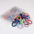 XIMA 60pcs No Crease Nylon Elastic Hair Ties Bands - Large Stretch Ponytail Holders in Black (HT007-20)