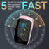SpO2, 6 4-Way Fingertip Pulse Oximeter with Respiration Rate Monitoring, Heart Rate, PI & RR Measurements, Blood Oxygen