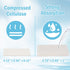 YoleShy 48 Pack White Sponges Kitchen Natural Compressed Cellulose Sponges for Dishes Bulk Non Scratch for Household