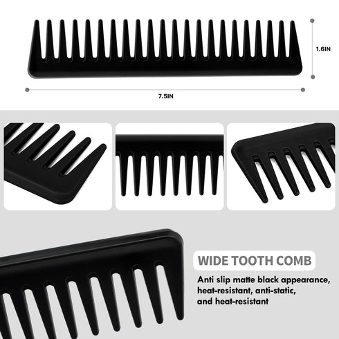 4pcs Curly Hair Brush Set - Detangling Brush for Adult & Kids Wet or Dry Hair with Hair Detangler Brush Spray Bottle