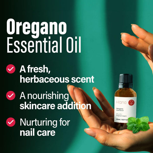 H’ana Oregano Essential Oil - 100% Pure and Natural Oil of Oregano for Skin, Nail, Diffuser, and Aromatherapy (1 Fl Oz)