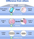 Electric Heating Pad - Portable Cordless Menstrual Heating Pad with 4 Heat Levels and 4 Massage Modes for Cramps