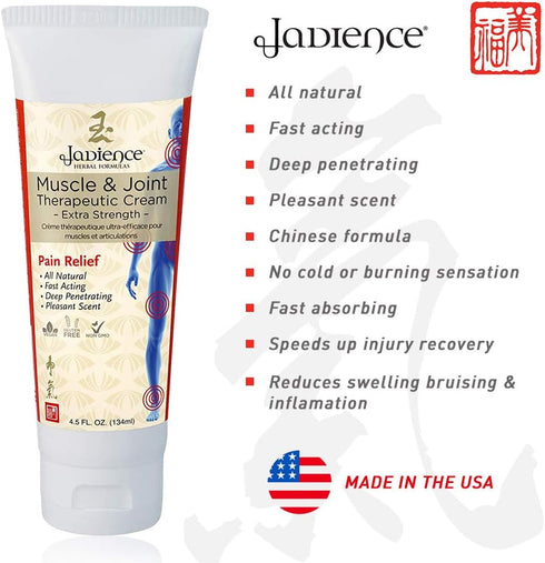 Jadience Joint & Muscle Pain Relief Gel - 4.5 Oz for Immediate Recovery of Repetitive Strain Injury