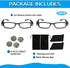 Bright LED Readers with Lights - Lighted Magnifier Nighttime Reader Eyewear for Clear Vision, +3.5