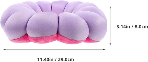 Hemobllo Flower Shaped Donut Seat Cushion Nursing Pillow for Elderly Bedridden Patients, Pumpkin Round Body Positioner