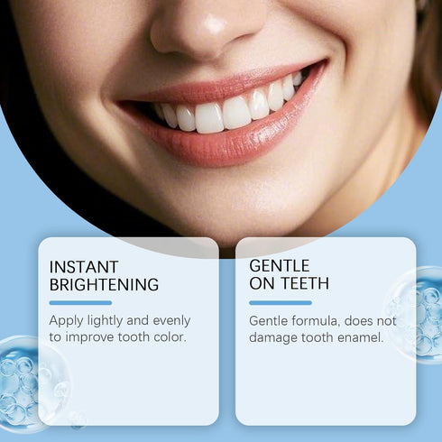 Weslaplus 2pcs SmileFitPro Tooth Paint, Tooth Polish, Natural Teeth Whitening Paint, Portable Gentle Teeth Whitening