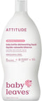 ATTITUDE Baby Dish Soap and Bottle Cleaner, EWG Verified, Vegan, Unscented, 23.7 Fl Oz, No Added Dyes or Fragrances