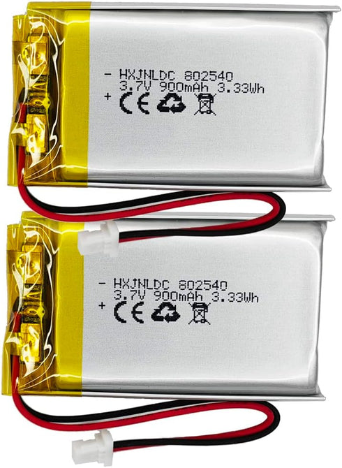 802540 3.7v 900mAh Lithium Battery for Sena 10S series, Sena 20s series, Sena 30K series, Bluetooth Headset Battery