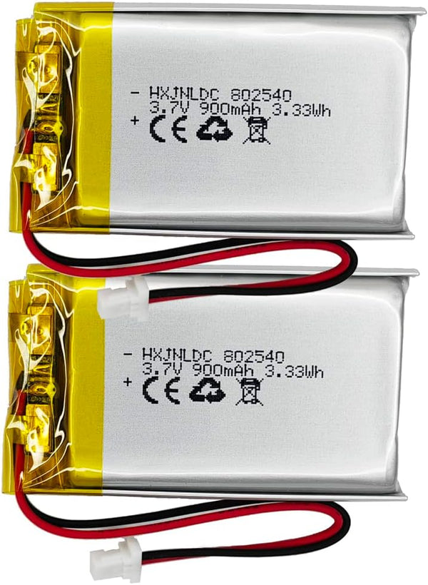802540 3.7v 900mAh Lithium Battery for Sena 10S series, Sena 20s series, Sena 30K series, Bluetooth Headset Battery