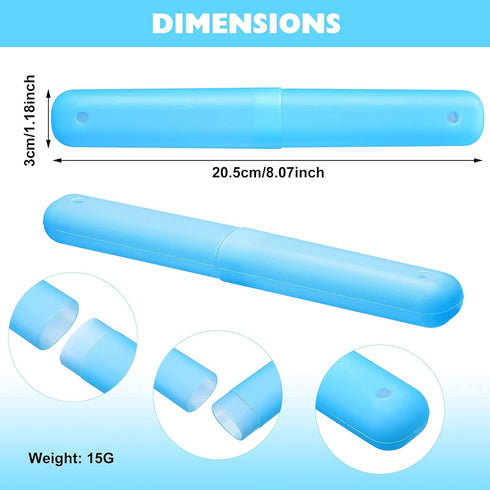 40 Pieces Travel Toothbrush Holder Case, Portable Plastic Storage Containers for Traveling