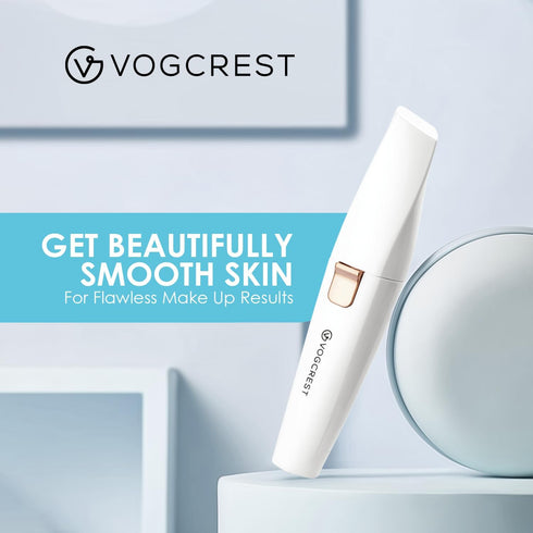Rechargeable 2 in 1 Eyebrow and Facial Hair Remover for Women with Built-in LED Light for Painless Hair Removal