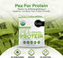 Pea Vegan Protein Powder w/Low Sodium | 100% Plant Based Protein Powder | Kosher, Gluten Free, Non-GMO, Keto Friendly, Organic Protein Powder | Unflavored Protein Powder 16oz