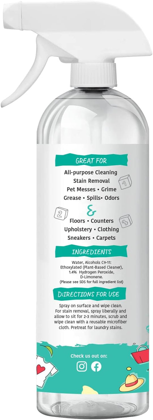 Hydrogen Peroxide All Purpose Cleaning Spray, Non-Toxic Multipurpose Home Cleaner, 3 Pack for Kitchen and Bathroom