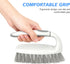 SetSail 2 Pack(Grey Heavy Duty Scrub Brush, Stiff Bristles Cleaning Brush with Non Slip Handle Shower Scrubber