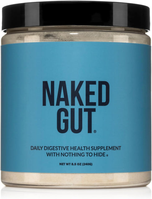 NAKED Gut Daily Gut Health Supplement, 40 Servings for Digestive Support, Vegan & Hypoallergenic