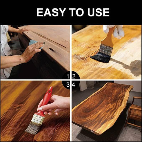 Godora 2pcs 8OZ Waterproof Tung Oil for Wood Finishing with Towel, 100% Natural Pure Tung Oil for Indoor and Outdoor