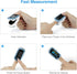 mibest OLED Finger Pulse Oximeter, Dual Color O2 Meter in White/Light Blue