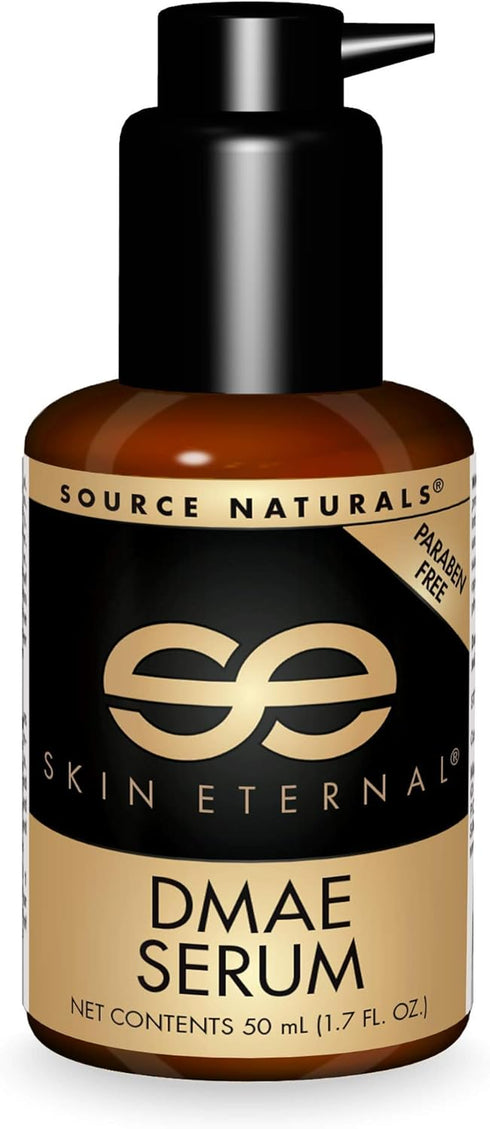 Source Naturals Skin Eternal DMAE Serum, 1.7 Fluid oz, Paraben Free, Supports Soft Skin