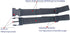 Two-Piece Wheelchair Safety Strap Seat Belt Adjustable Anti-Fall Size-Suitable Universal Harness with Buckle