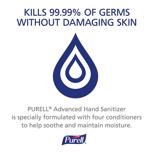 Nutri 1-Liter (33.8 oz) 9683-01 PURELL's Advanced Hand Sanitizer Refreshing Gel, Flip-Cap Bottle fl
