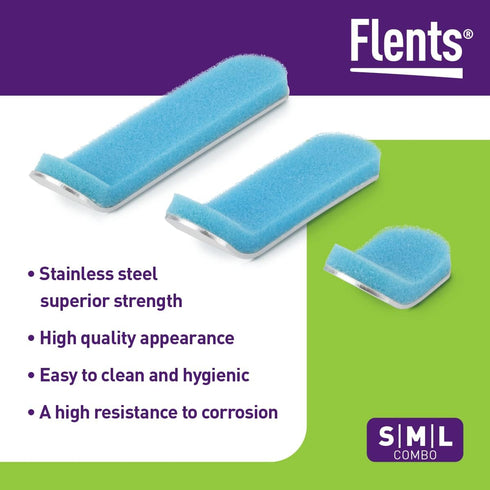 Flents Medium Finger Splint - Two Sided Splint for Injured Finger Support & Protection