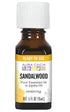Aura Cacia Sandalwood Essential Oil in Jojoba Oil, 0.5 fl. oz., Woodsy, Balsamic-like Aroma For Skin Care & Centering
